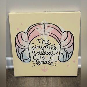 Pastel Galaxy Star Wars Princess Leigha Feminist Canvas Art the future is female